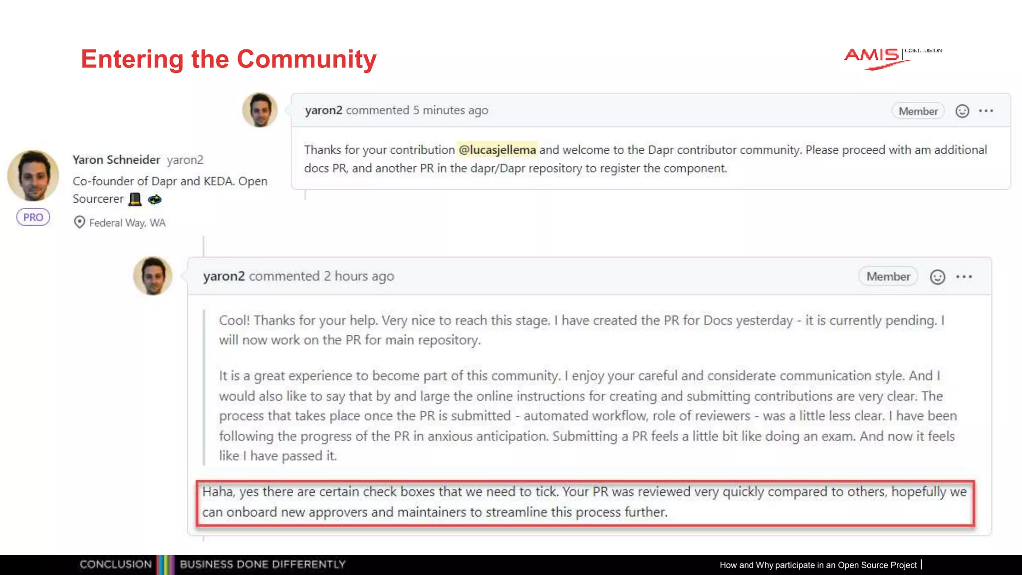 Publiek
Entering the Community
How and Why participate in an Open Source Project
 
