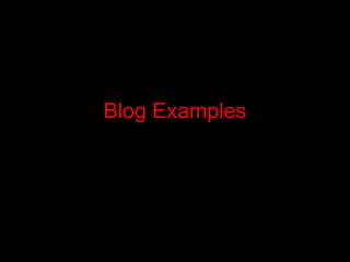 Blog Examples 