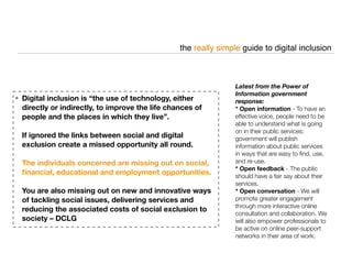 A Really Simple Guide to Digital Inclusion 