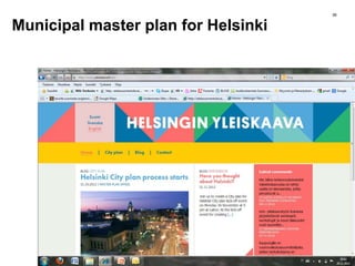 Municipal master plan for Helsinki
36
 