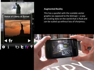“How might we design a world in which we rely less on ‘tech’ - and more on people?”“…..design people back into situations.”Shift of focus in design towards services and experiences is a shift from objects topeople:“Use, not own”.http://www.thackara.com/http://www.thackara.com/inthebubble/