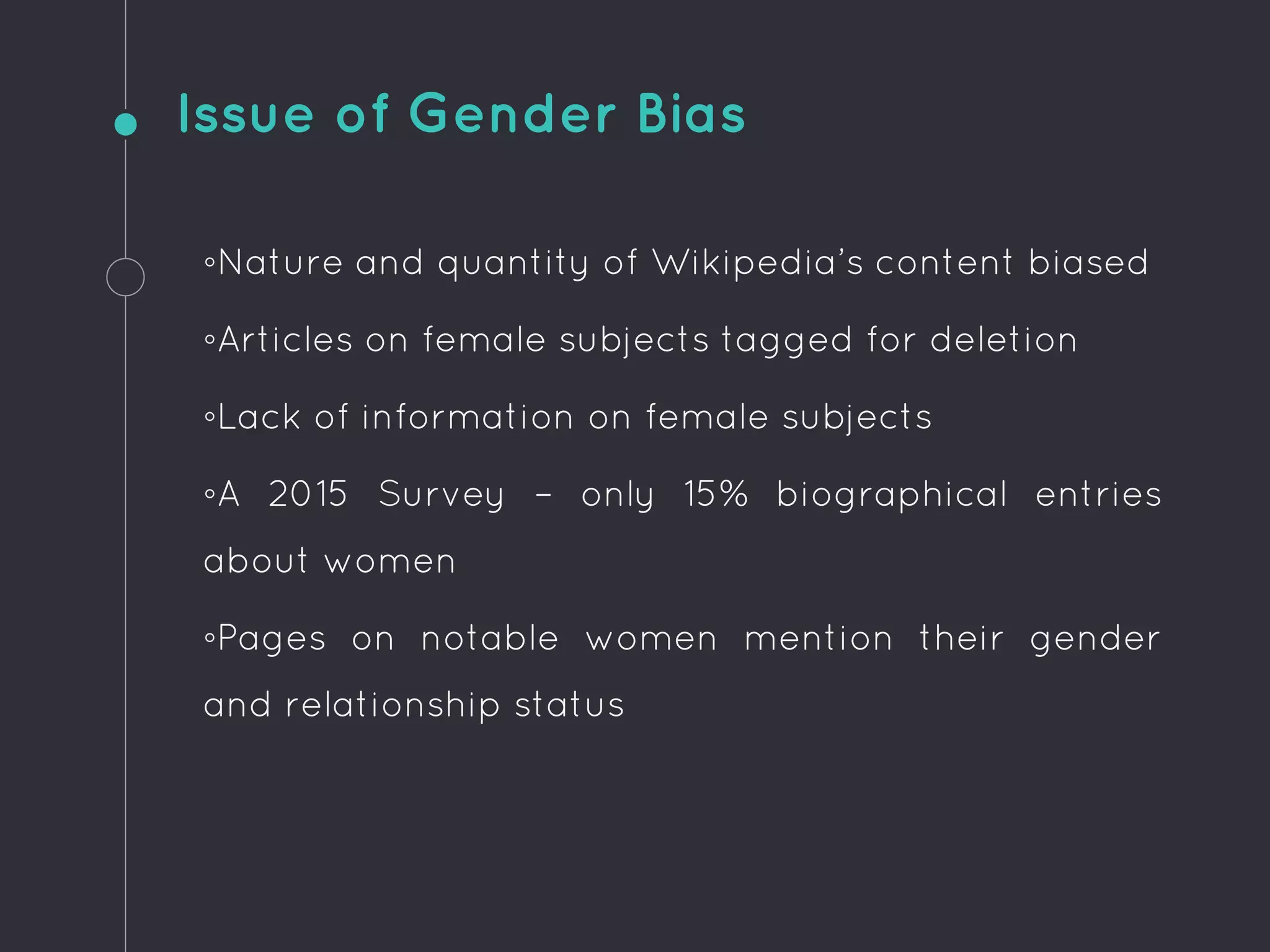 Participation of women in Wikipedia editing | PPTX