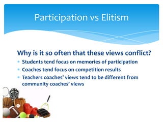 Participation vs Elitism | PPT