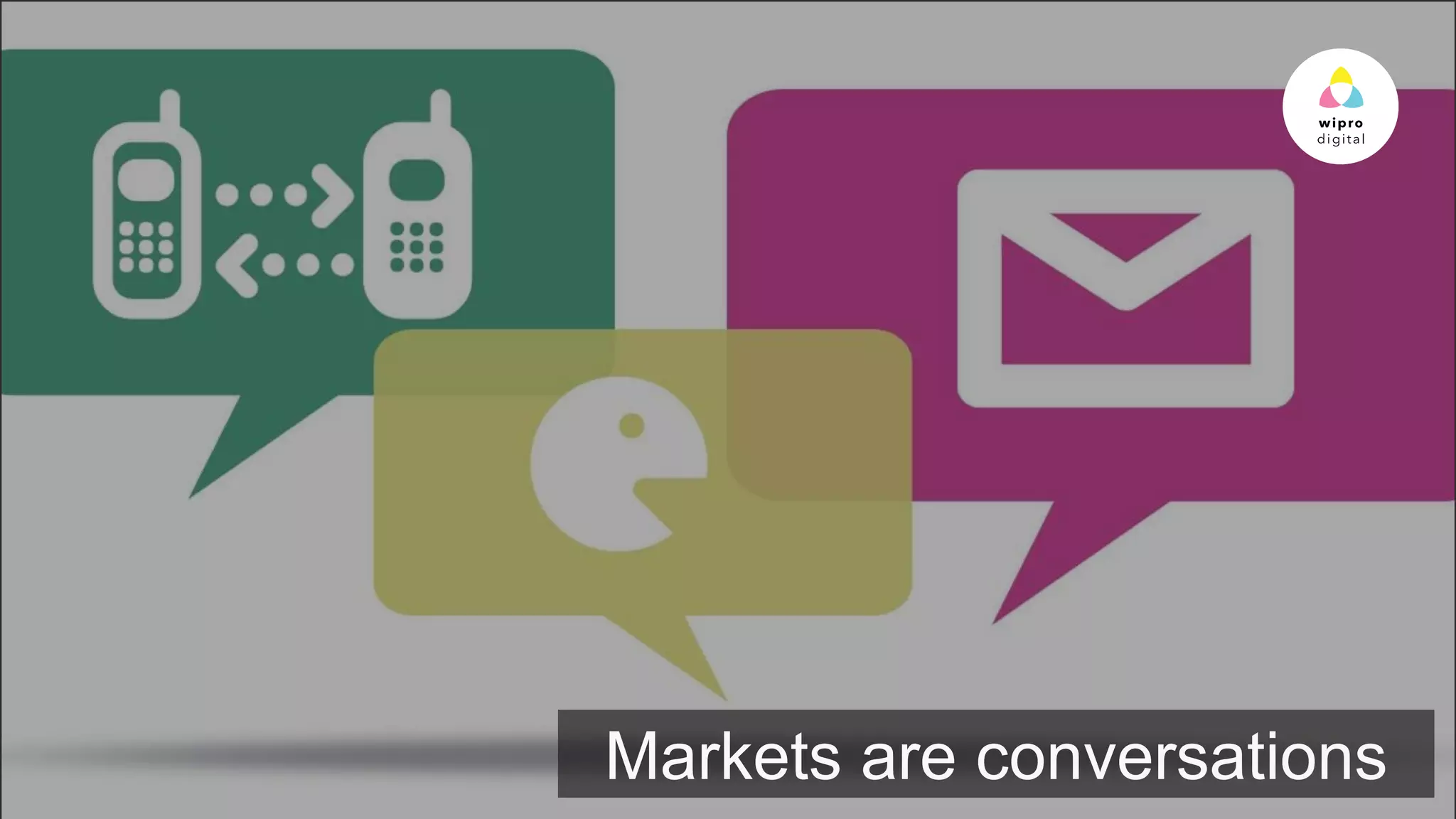 © 2015 WIPRO LTD | WWW.WIPRODIGITAL.COM 12
Markets are conversations
 