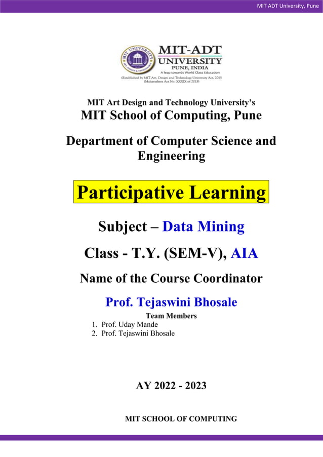 Participative Learning for Association rule | DOCX