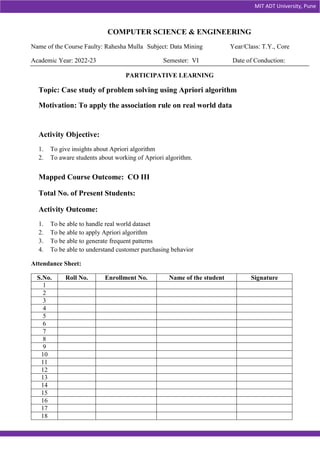 Participative Learning for Association rule | PDF