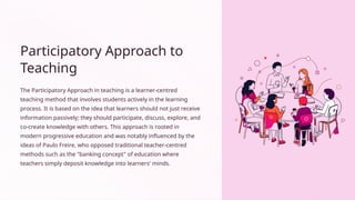 Participatory Approach to Teaching: Engaging Learners Actively in ...