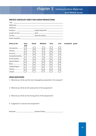Participatory Communication Strategy Design