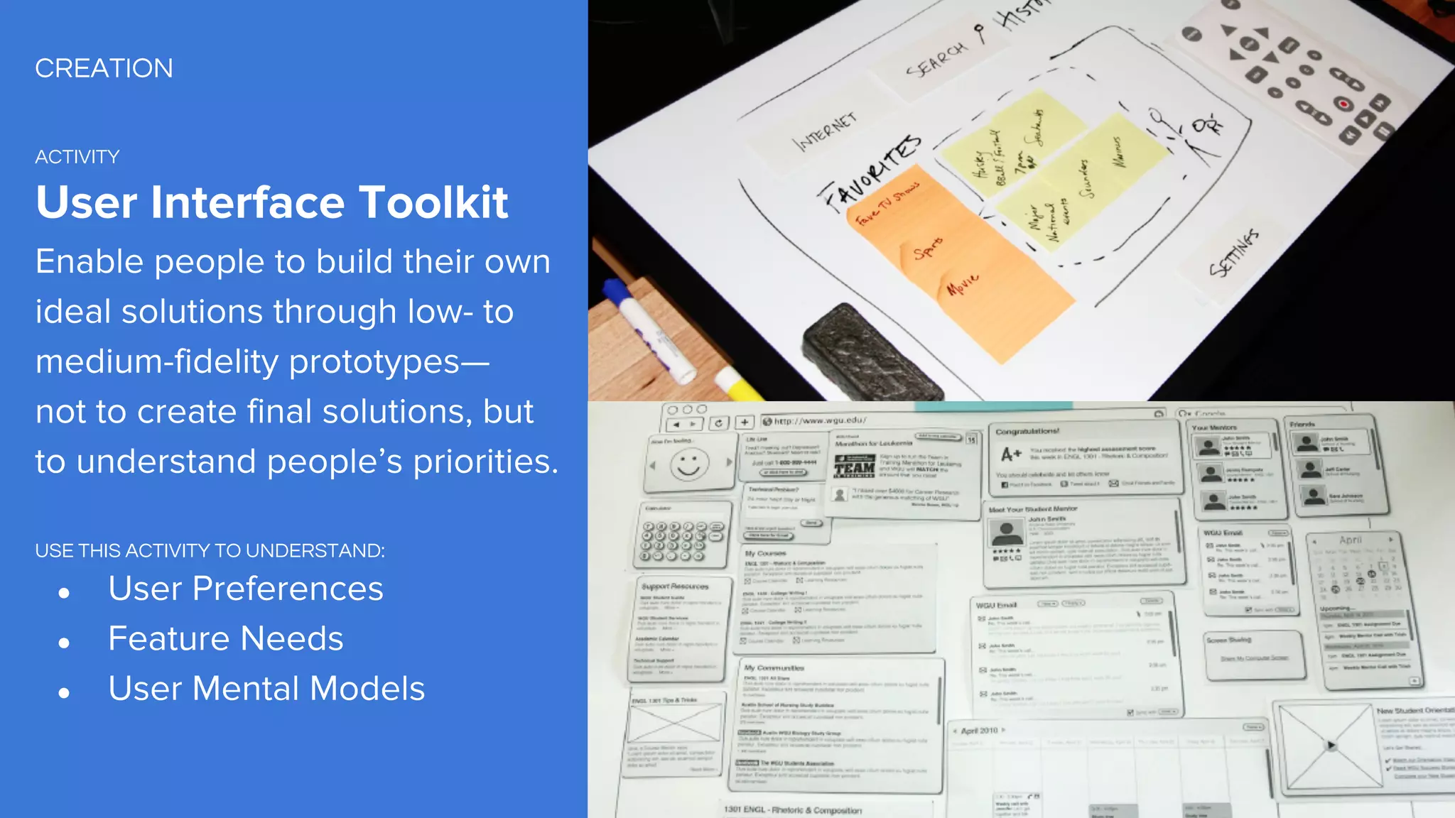 CREATION
ACTIVITY
USE THIS ACTIVITY TO UNDERSTAND:
โ
โ
โ