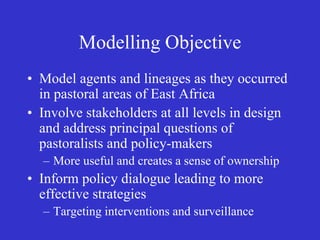 Participatory epidemiology and the use of models to design control strategies
