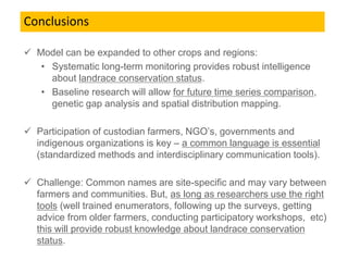 Participatory mapping for the systematic monitoring of biodiversity