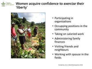Participatory research and plant breeding in Honduras: improving livelihoods, transforming gender relations 