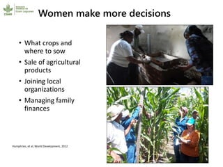 Participatory research and plant breeding in Honduras: improving livelihoods, transforming gender relations 