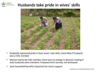 Participatory research and plant breeding in Honduras: improving livelihoods, transforming gender relations 