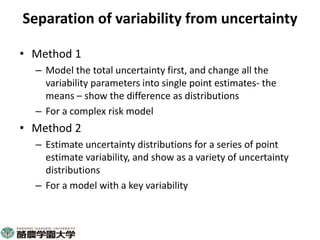 Participatory risk assessment: Risk modelling: II