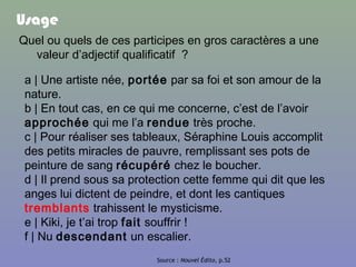 Participe Present Et Adjctif Verbal