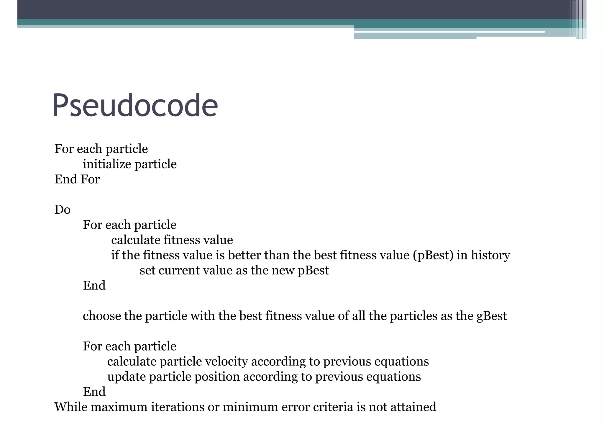 Particle Swarm Optimization