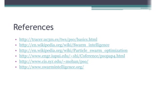 Particle Swarm Optimization