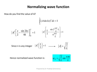 Particle in 1 D box | PDF
