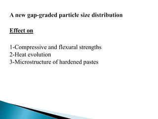 Particle size distribution of cement and concrete | PPTX