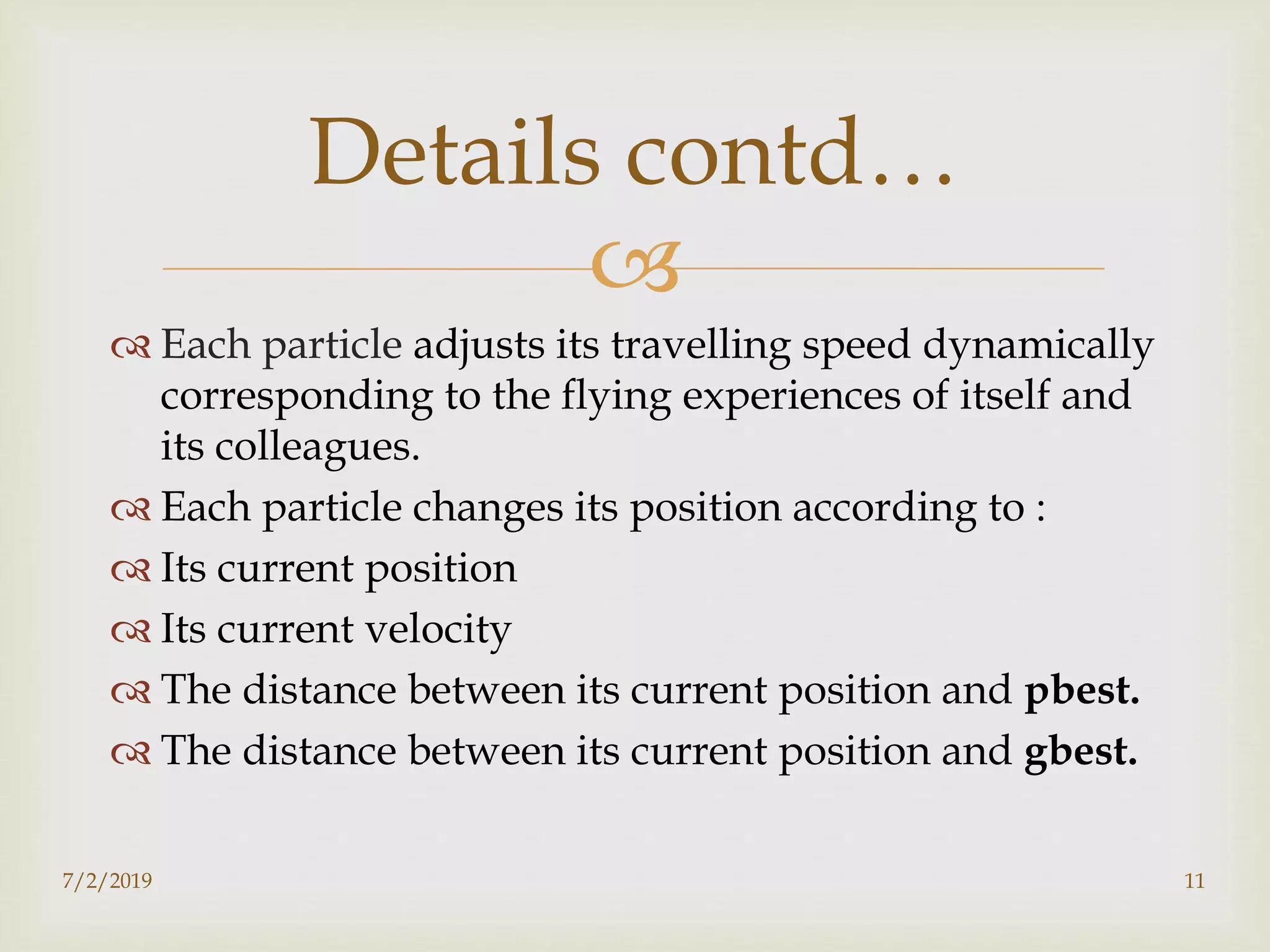 Particle Swarm Optimization | PPTX