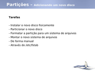 Linux - Partições e Raid