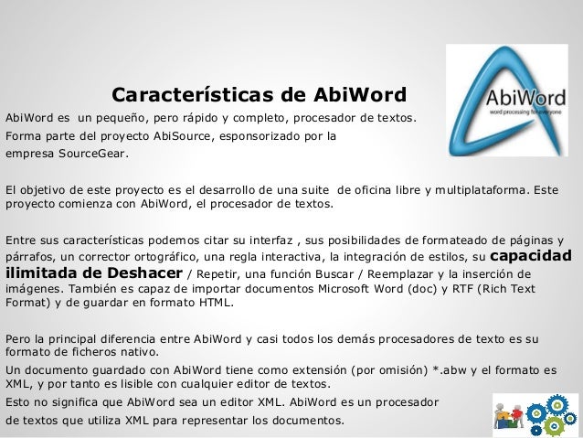 Particularidades de diferentes procesadores de texto