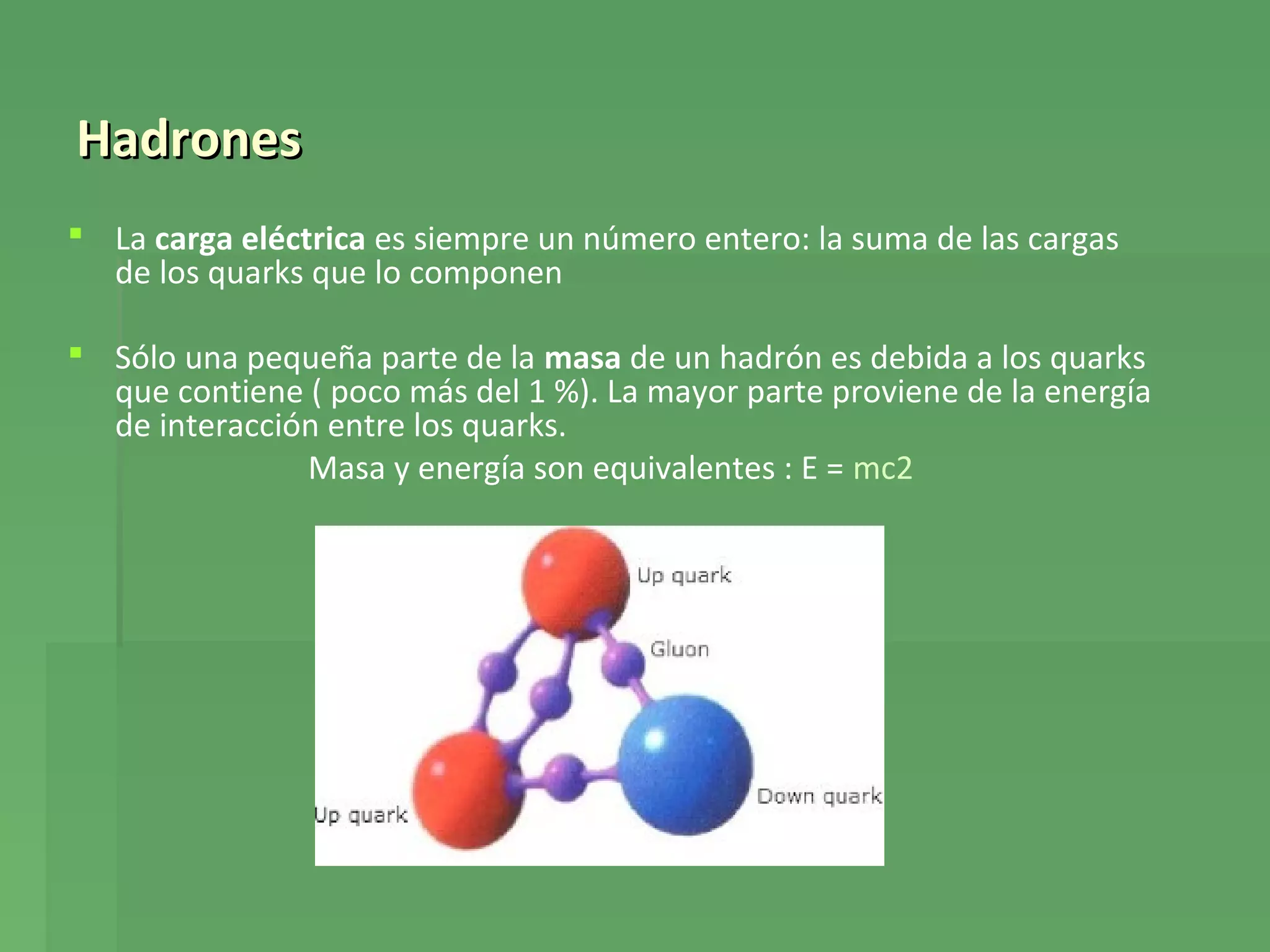 Particulas subatómicas en el universo | PPT
