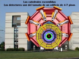 Las catedrales escondidas
Los detectores son del tamaño de un edificio de 4-7 pisos
 