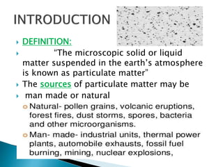 Particulate matter | PPT