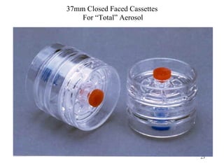 37mm Closed Faced Cassettes
    For “Total” Aerosol




                              23
 