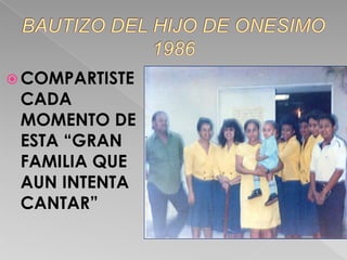  COMPARTISTE
 CADA
 MOMENTO DE
 ESTA “GRAN
 FAMILIA QUE
 AUN INTENTA
 CANTAR”
 