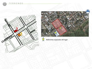 TERRENOS




   1
       2
           Referentes espaciales del lugar
 