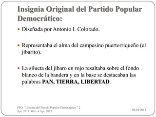 Partido popular democratico origen | PPTX
