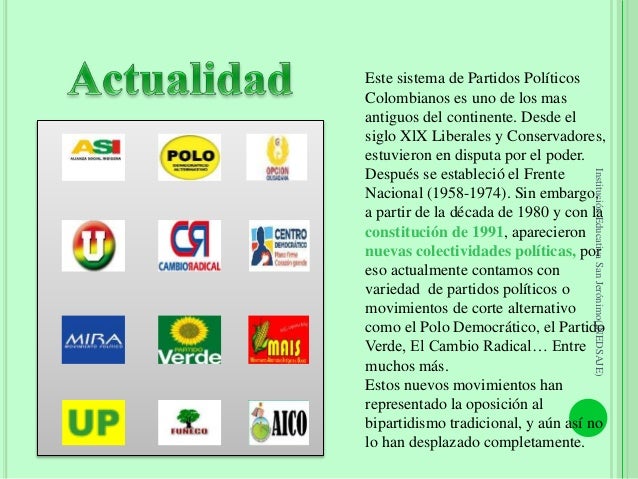 Partidos politicos actuales en Colombia