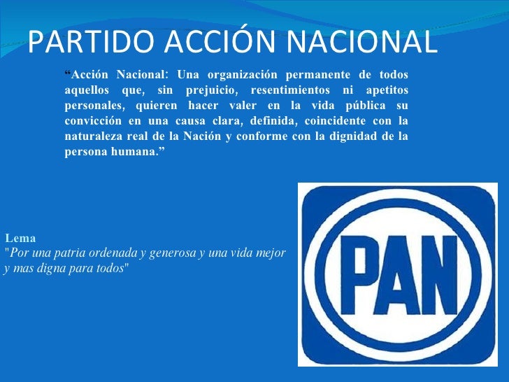 Partidos Politicos De Mexico Pan Partidos Politicos De Mexico Pan