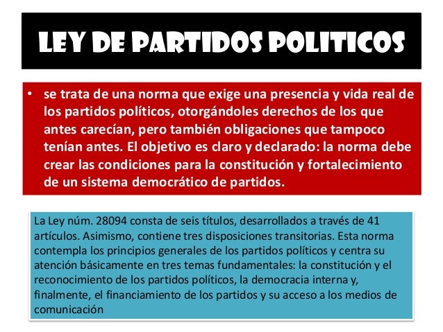 Partidos politicos en el peru vaneza pacheco nina