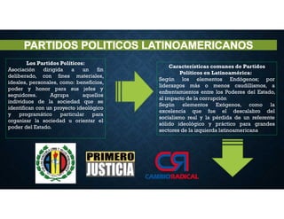 Partidos politicos latinoamericanos