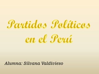 Alumna: Silvana Valdivieso
 