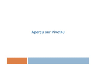 Aperçu sur Pivot4J
 