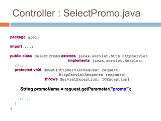Controller : SelectPromo.java
 