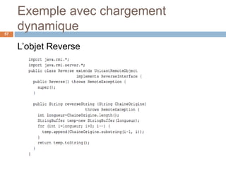 Exemple avec chargement
dynamique57
L’objet Reverse
 