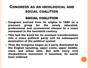 PARTIES AND THE PARTY SYSTEM IN INDIA | PPTX