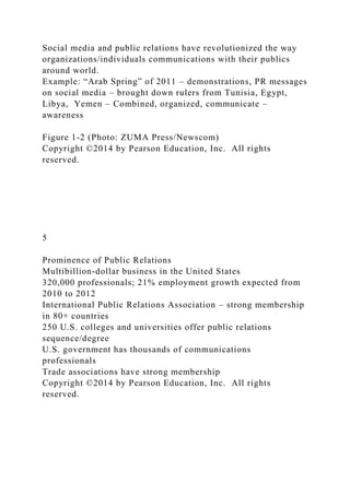 Part I EvolutionChapter 1 Defining Public RelationsCopyri.docx