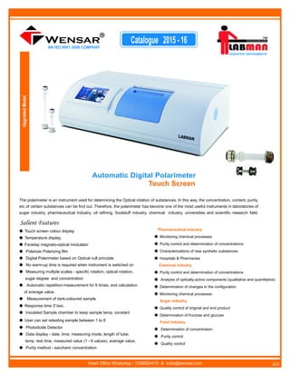 Part ii scientific instruments catalogue 2015-16 | PDF