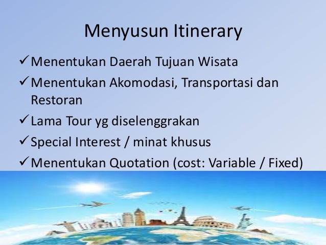 Part III, menyusun dan menjual paket wisata