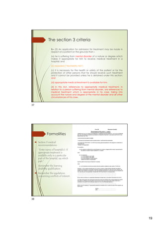 Section 132 Form.pdf Part II of the Mental Health Act 1983 | PDF