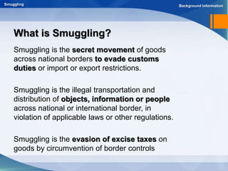 Smuggling | PPTX