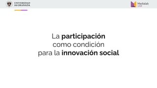 Participación, innovación social y su relevancia en salud pública