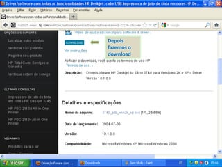 Depois
fazemos o
download
 